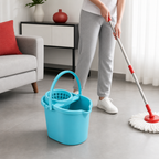 72 Pieces Blue Compact Mop Bucket with Wringer, Carry Handle, 42 x 32 x 30 cm