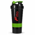 96 Pieces Sports Shaker Bottle with Flip Spout, Black and Green, 800 ml, 1 Piece