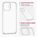 144 Pieces Crystal Clear Phone Cases with Raised Camera Frame, Single Transparent Cover for Compatible Smartphone