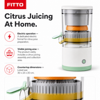 72 Pieces Electric Citrus Juicers, White and Green, 1 Piece, Countertop Juice Extractor