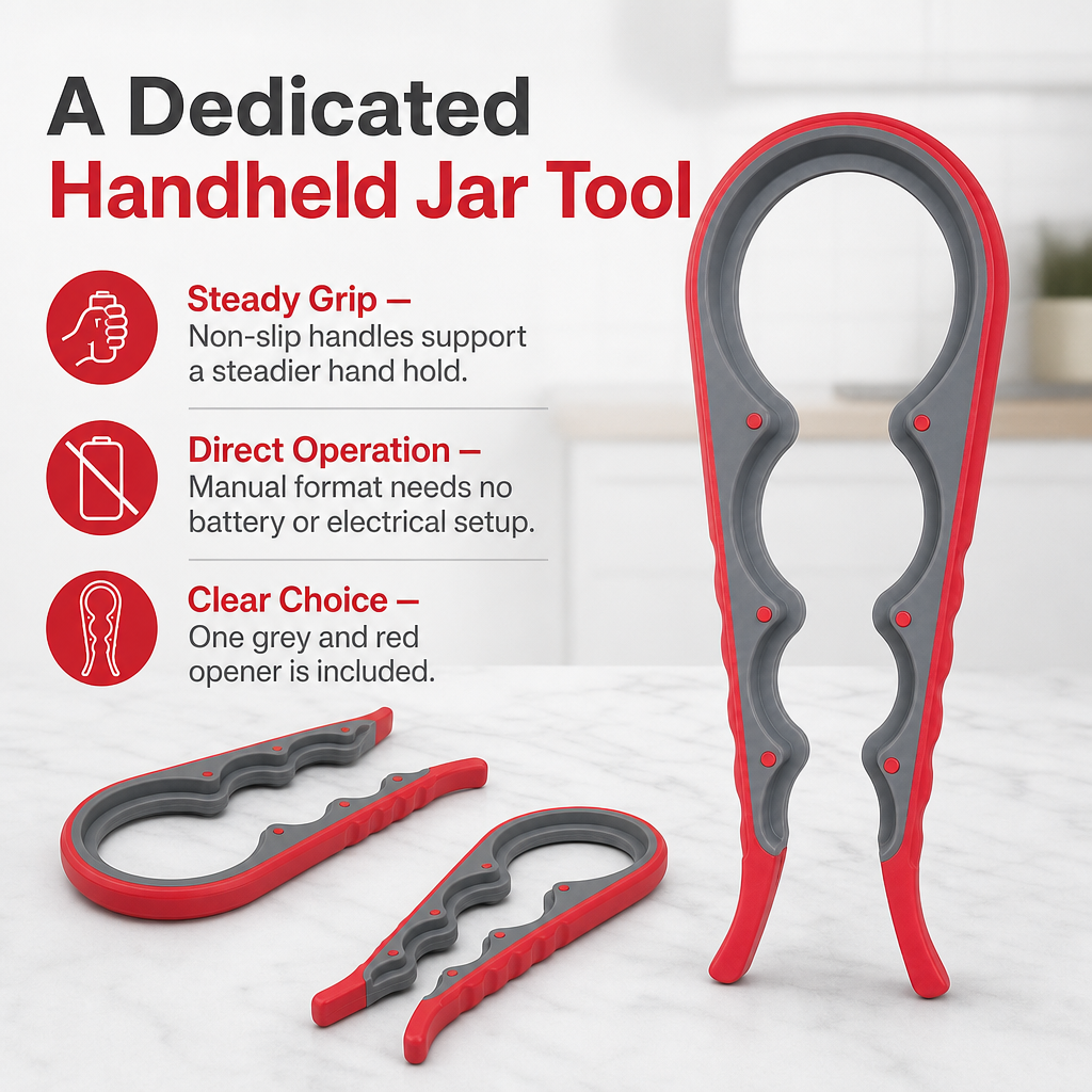 120 Pieces Manual Jar Openers with Non-Slip Handles, Grey and Red, 1 Piece