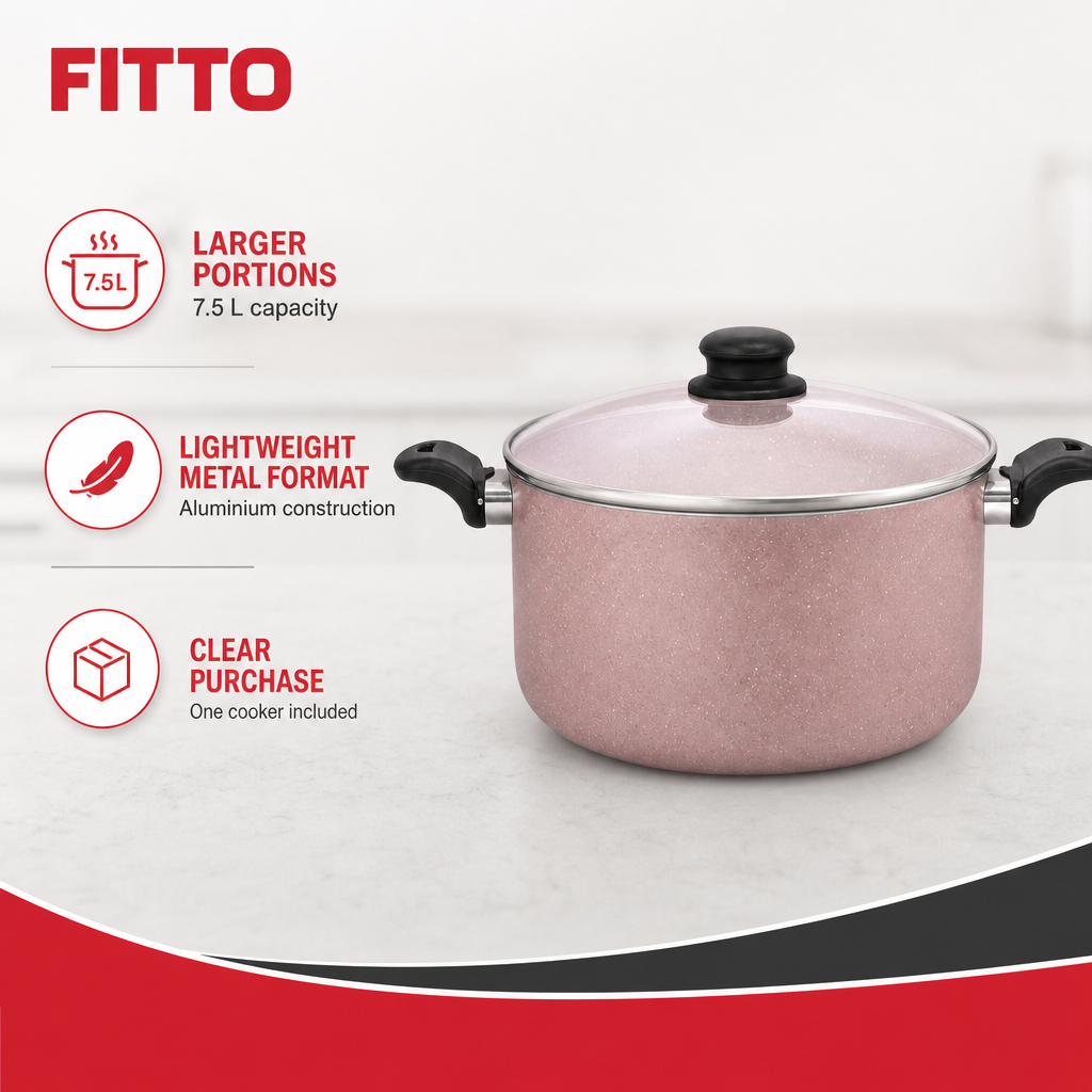 48 Pieces Aluminium Pressure Cooker, 7.5 L, Single Piece