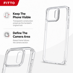 144 Pieces Crystal Clear Phone Cases with Raised Camera Frame for Pro Max Phone Model, Transparent Single Case