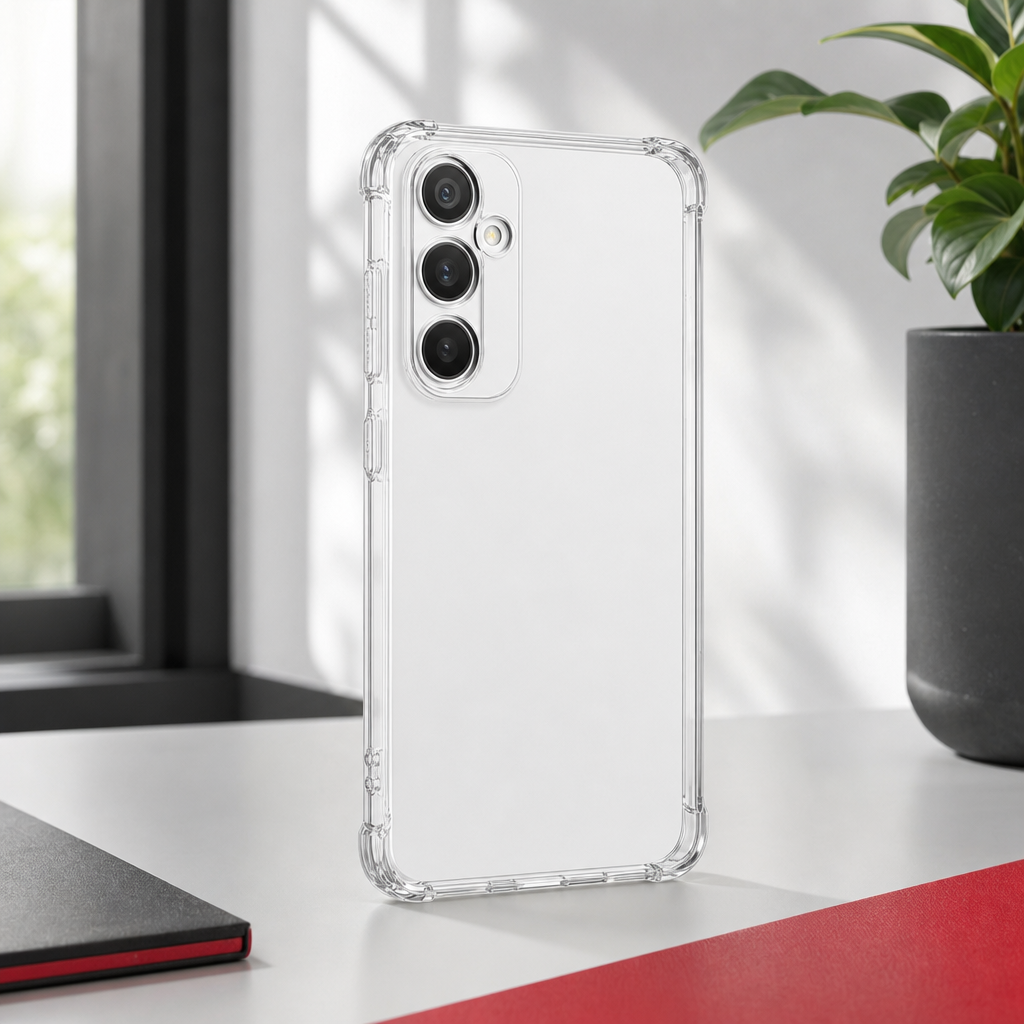 240 Pieces Clear Anti-Burst Phone Cases with Reinforced Corners for Galaxy A17, Protective Transparent Cover