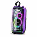 48 Pieces Portable Wireless Party Speaker, Transparent Housing, RGB LED Lighting, IPX5 Water Resistance and 3000mAh Battery