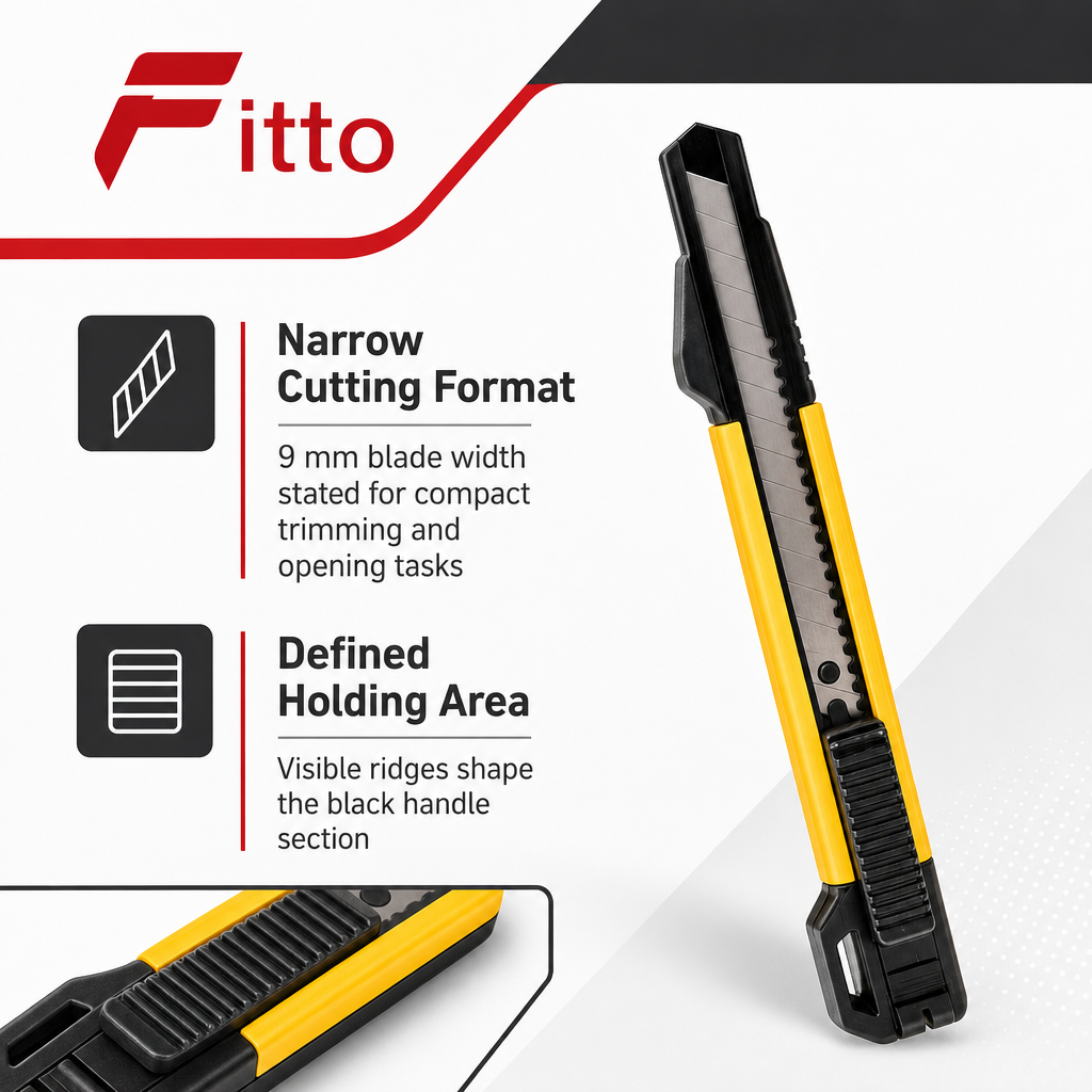 120 Pieces Utility Knives, Yellow and Black 9 mm Blade Cutter, 1 Piece