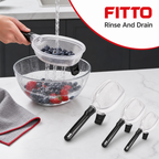 240 Pieces Plastic Mesh Strainer Set, 4-Piece Kitchen Sieve Collection