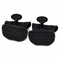96 Pieces Silicone Palm Grip Pads for Weight Lifting and Gym, Textured Anti-Slip Hand Support Pair, Black