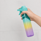96 Pieces Clear Plastic Spray Bottle with Trigger Nozzle, Translucent Multicolor Gradient, 25 cm