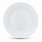 96 Pieces Opal Glass Dinner Plate, Round White Tablewares, 10 Inch