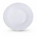 96 Pieces Opal Glass Dinner Plate, 10 Inch, White Round Tablewares