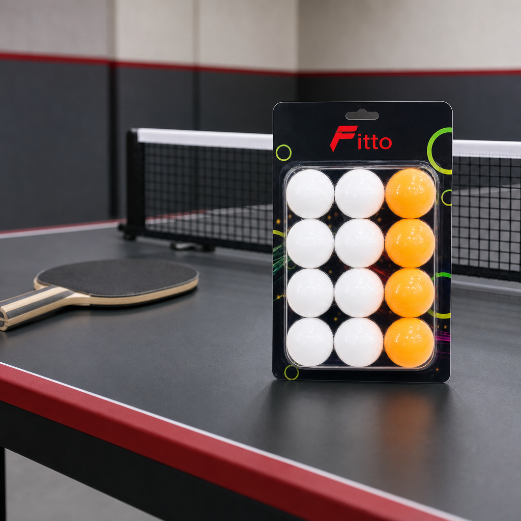 120 Pieces Table Tennis Balls, 12-Piece Blister Pack, Assorted White and Orange
