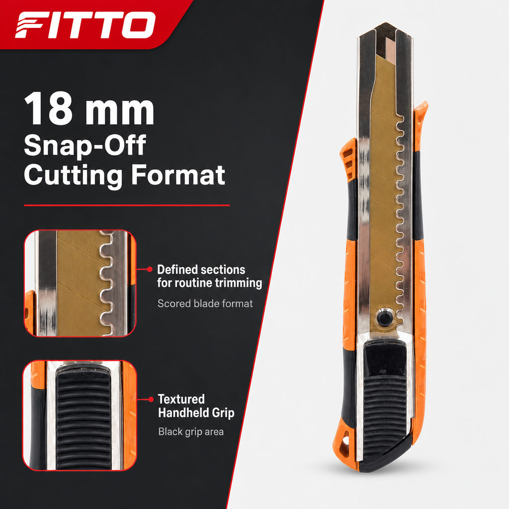 96 Pieces Utility Knives, 18 mm Heavy-Duty Snap-Off Cutter, Orange and Black, 1 Piece