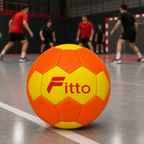 96 Pieces Handball Size 2, Orange and Yellow, Single Sports Ball for Training and Matches