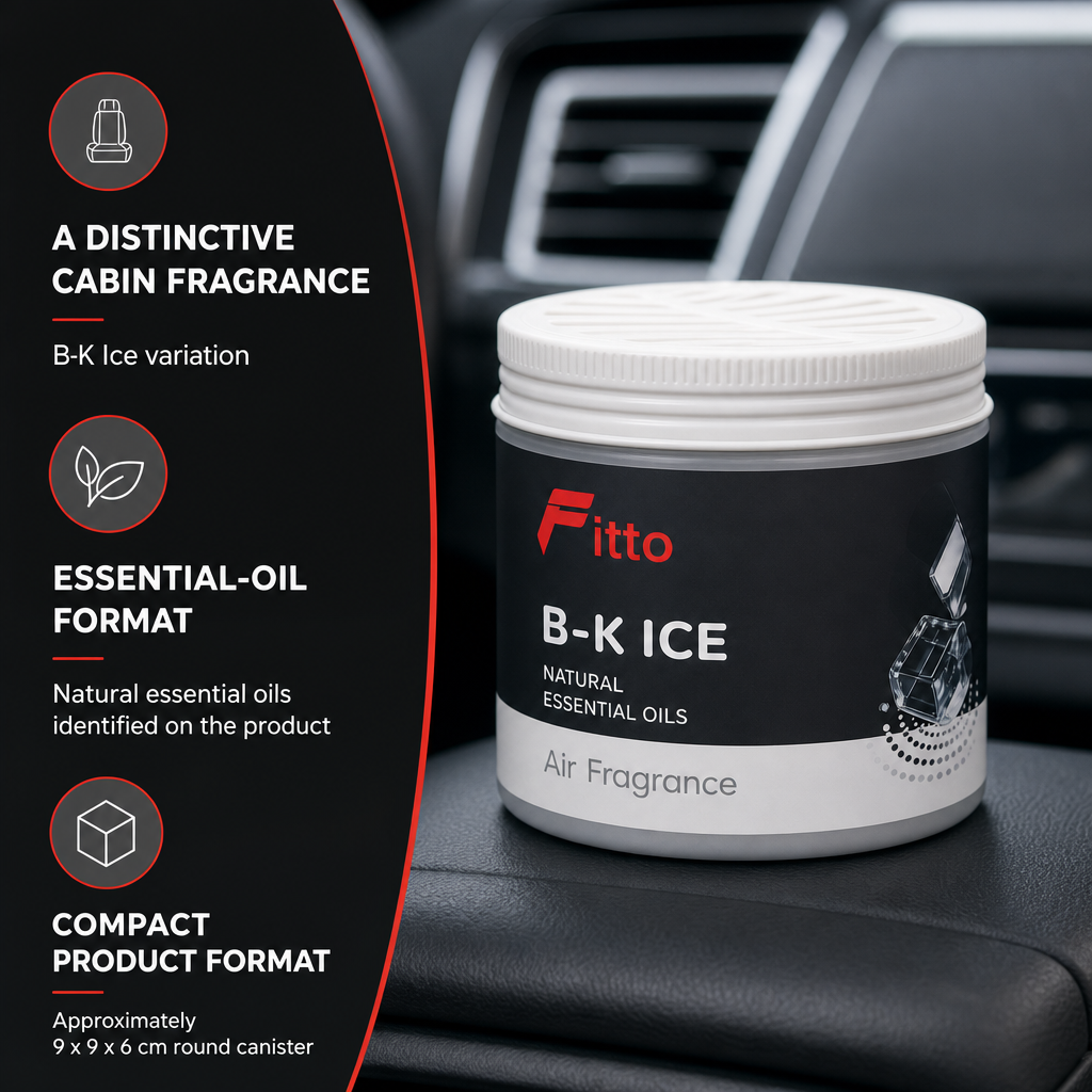 96 Pieces Car Air Fresheners Natural Essential Oil B-K Ice, Round Canister, 1 Piece