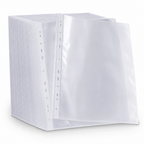 96 Pieces Clear A4 Sheet Protectors, 100 GSM, 11-Hole Punched, 100 Sheets for Filing and Presentations