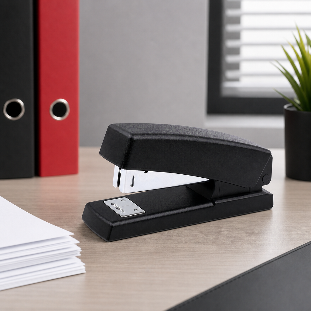 120 Pieces Black Heavy-Duty Staplers, 55 mm, 20-Sheet Capacity, Compatible with 24/6 and 26/6 Staples, 1 Piece