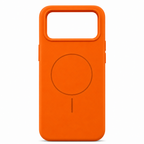 120 Pieces Silicone Magnetic Phone Cases with Raised Camera Protection, Orange