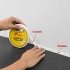 240 Pieces Self-Adhesive Masking Tape, White, 24 mm x 30 yd, 1 Roll