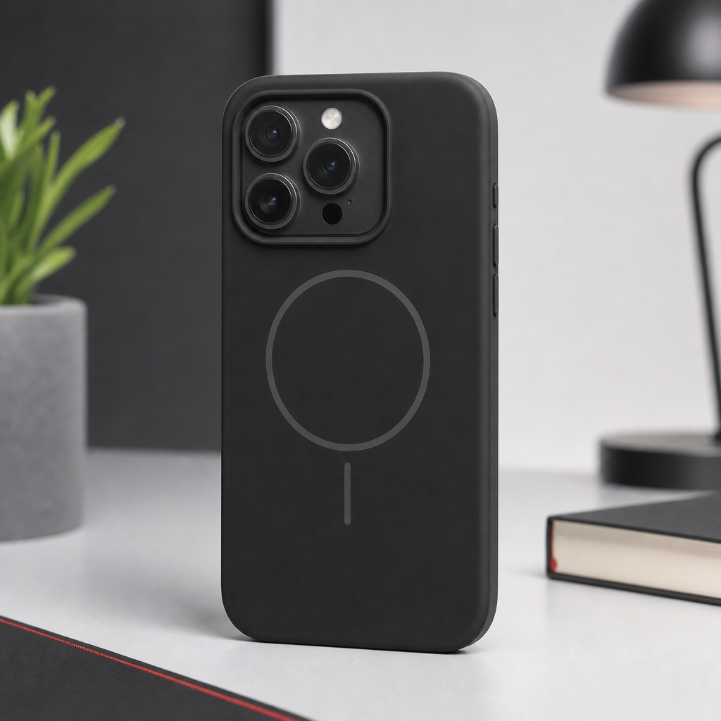 120 Pieces Silicone Magnetic Phone Cases with Raised Camera Protection, Black, for 15 Pro Max