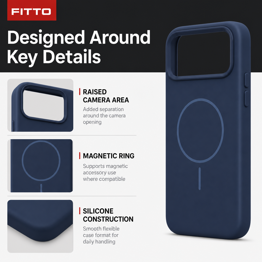 120 Pieces Magnetic Phone Cases with Raised Camera Protection for 15 Pro Model, Navy Blue