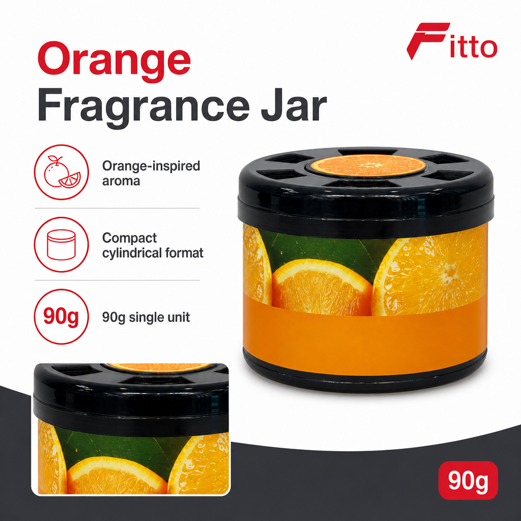 120 Pieces Car & Home Air Freshener, Orange Scent, 90g Jar