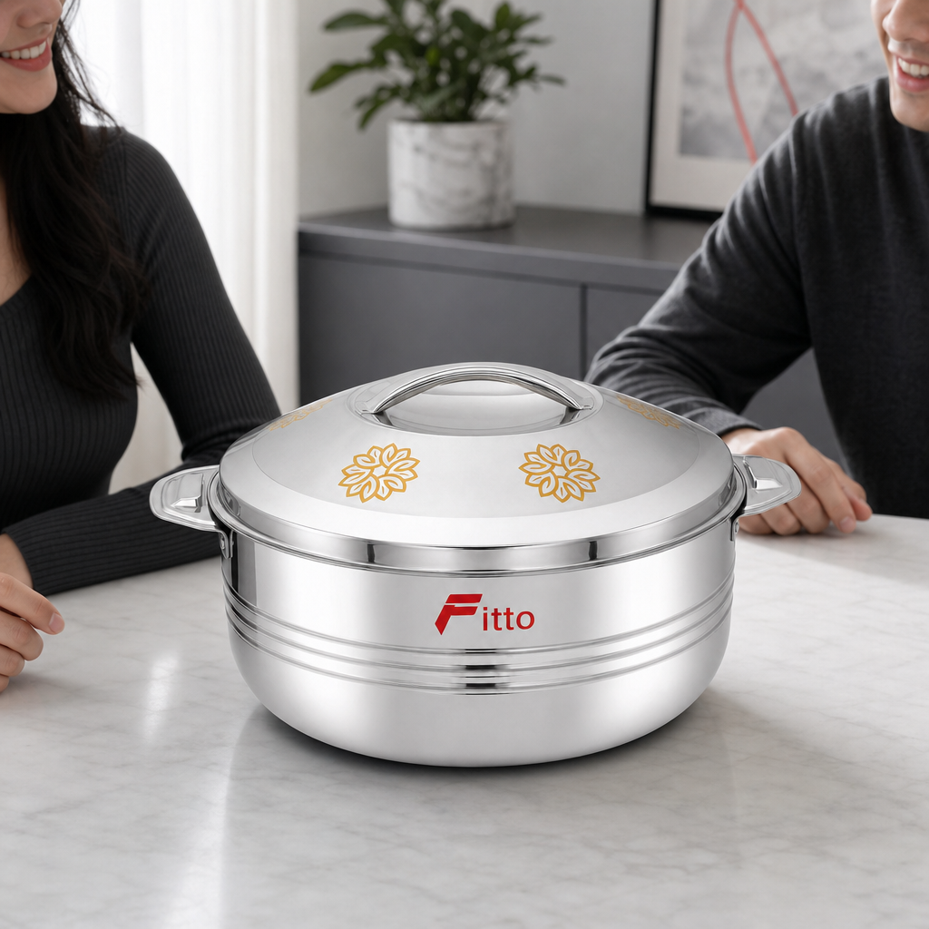 48 Pieces Stainless Steel Insulated Hot Pot, 3500 ml, 1 Piece