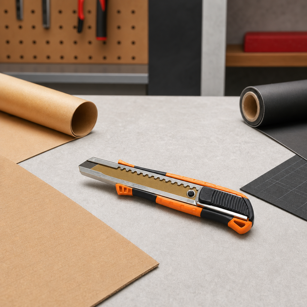 96 Pieces Utility Knives, 18 mm Heavy-Duty Snap-Off Cutter, Orange and Black, 1 Piece