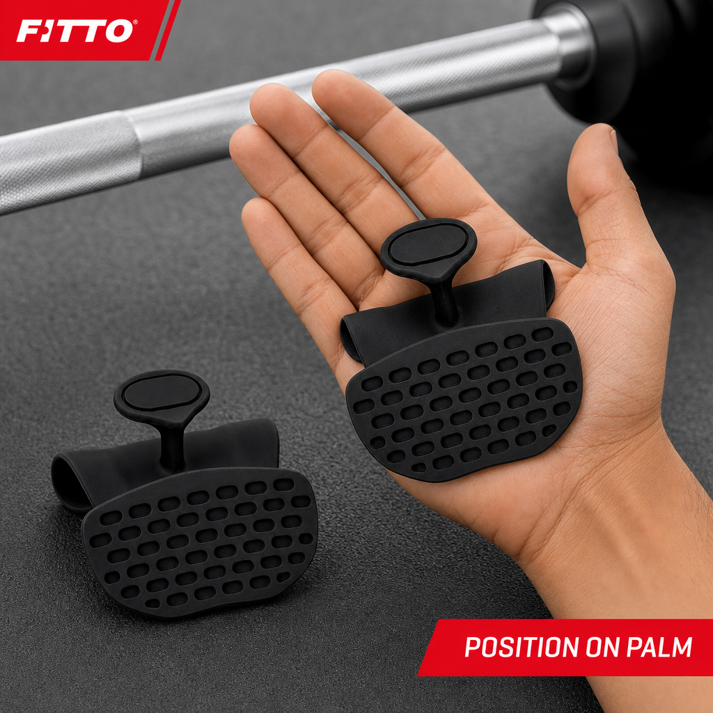 96 Pieces Silicone Palm Grip Pads for Weight Lifting and Gym, Textured Anti-Slip Hand Support Pair, Black