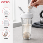96 Pieces Protein Shaker Bottle with Mixing Ball, Single Unit, 24 cm