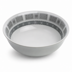 96 Pieces Melamine Salad Bowl, 9 Inch, Grey Geometric Border