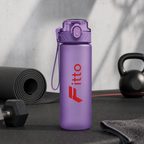 96 Pieces Sports Water Bottles 800ml with Carry Strap, Purple