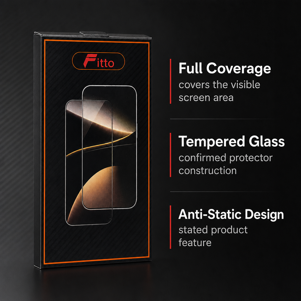 240 Pieces Tempered Glass Screen Protectors for Smartphone, Full Coverage, 9D Anti-Static Dustproof Design, Single Unit