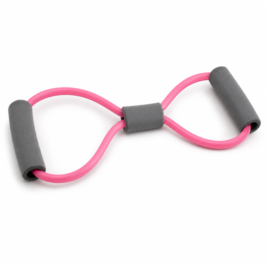96 Pieces Resistance Bands with Foam Handles, Small Pink Expander for Home Workout and Strength Training