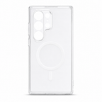 96 Pieces Crystal Clear Magnetic Phone Cases with Ring for Wireless Charging, Raised Camera Protection, Galaxy S25 Ultra