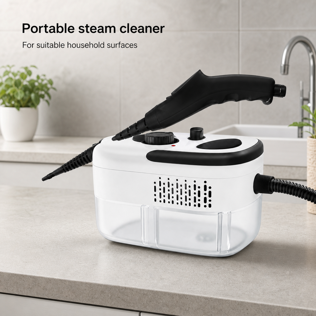 48 Pieces Portable Steam Cleaners for Household Surfaces, Compact Home Cleaning Appliance