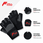 72 Pieces Gym Gloves with Wrist Support for Weight Lifting and Fitness Training