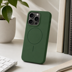 120 Pieces Silicone Magnetic Phone Cases with Raised Camera Protection, Green