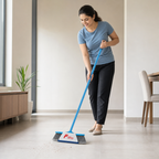 96 Pieces Indoor Broom with Iron Handle, 120 cm, Assorted Colour