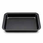 96 Pieces Black Rectangular Carbon Steel Non-Stick Cake Mold 37 × 25 × 5 cm, 1 Piece