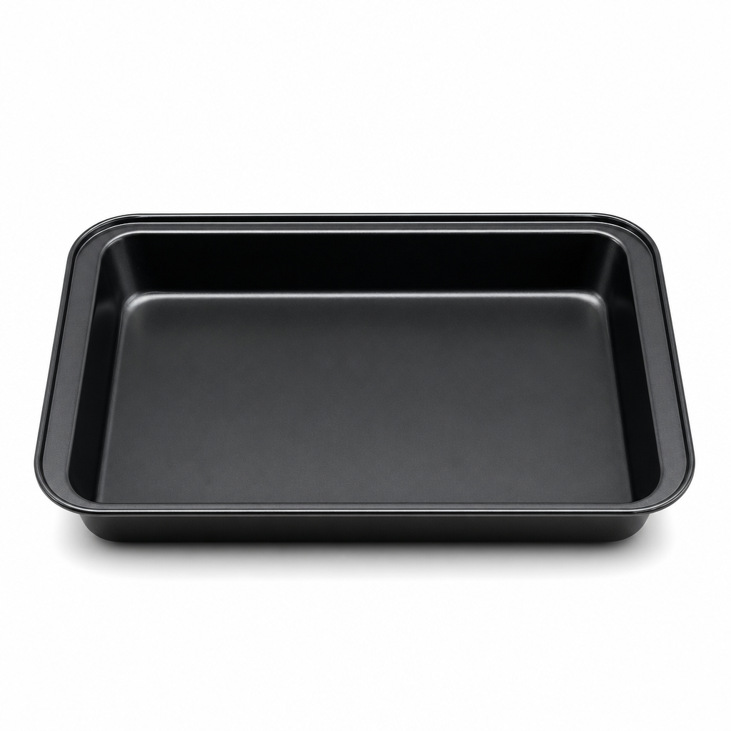 96 Pieces Black Rectangular Carbon Steel Non-Stick Cake Mold 37 × 25 × 5 cm, 1 Piece