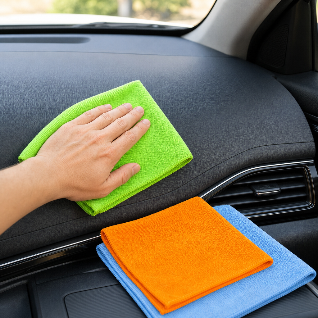 96 Pieces Microfiber Multi-Purpose Cleaning Cloths, 40 x 40 cm, Assorted Colours, 3-Pack