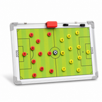 72 Pieces Magnetic Football Coaching Tactics Board with Marker Pieces, Rectangular Green Field Planner, 35 x 25 cm