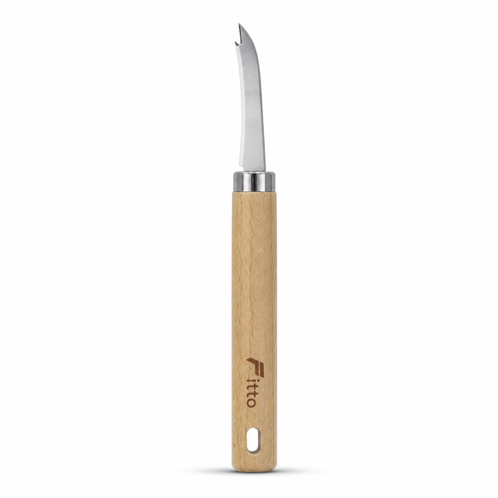 120 Pieces Shrimp Deveining Knife with Wooden Handle, 20.5 cm, Single Seafood Preparation Tool