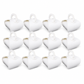 96 Pieces Candy Favor Boxes with Handles, White, 9.5 x 9.5 x 10 cm, 12 Pieces