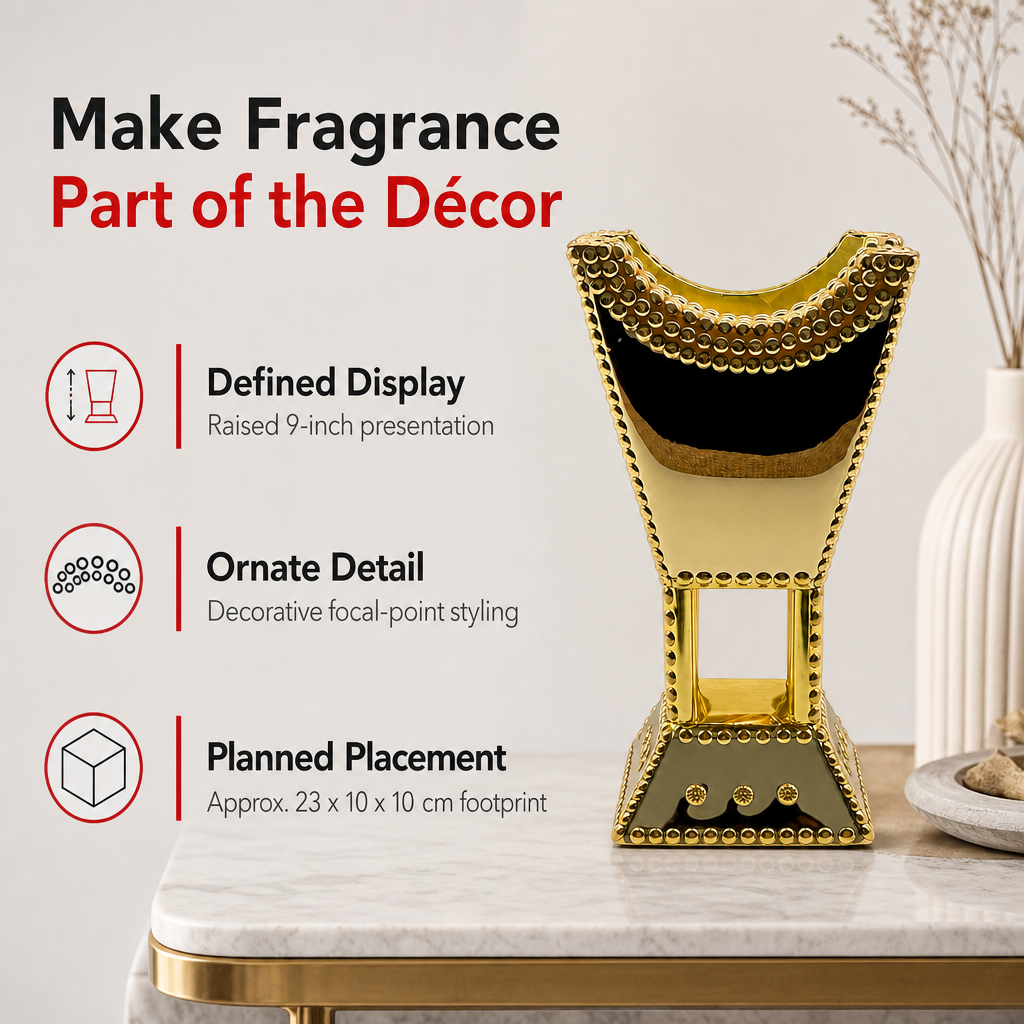72 Pieces Decorative Incense Burner Stand, Ornate 9 Inch Home Fragrance Display