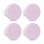 144 Pieces Adhesive Hooks, Pink Round Wall Hooks, 4 Pieces