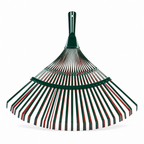 96 Pieces Wide Fan Leaf Rake, 22-Tooth Green Garden Rake Head, 1 Piece