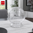 96 Pieces Covered Glass Serving Bowl with Dome Lid, Clear, 1 Piece
