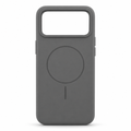 120 Pieces Silicone Magnetic Phone Cases with Raised Camera Protection, Gray